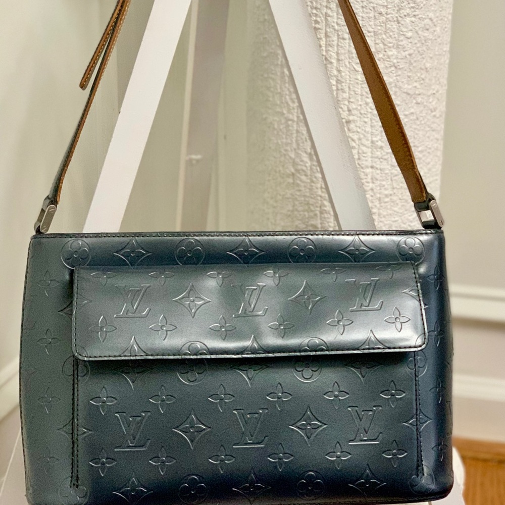 Louis Vuitton Matte Embossed Leather Allston Bag